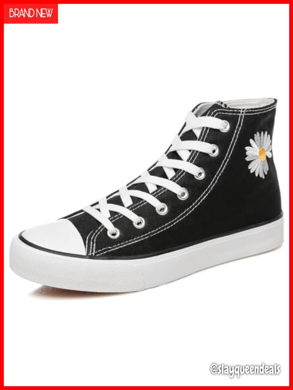 Womens Canvas High Top Sneakers Lace Up Casual Walking Shoes Breathable